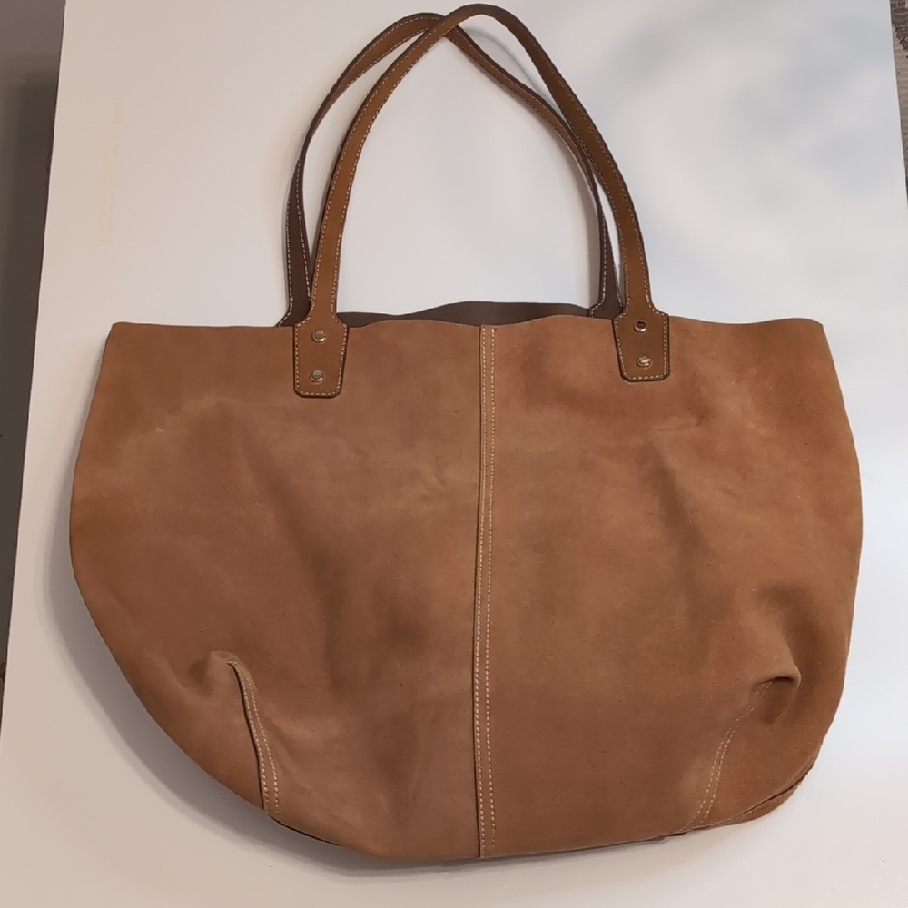 J. McLaughlin Brown Suede Tote Bag - Picture 6 of 10